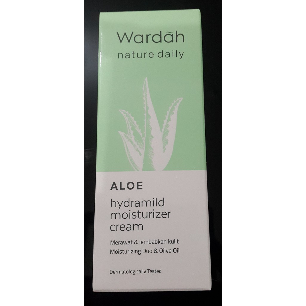 Wardah Aloe Hydramild Moisturizer Cream 40ml Shopee Indonesia