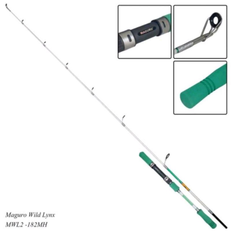 Joran Maguro Wild Lynx | Ring full Fuji | Sambung 2 | Butt joint | Casting |