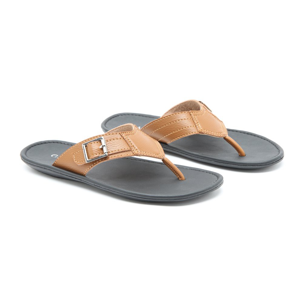 PROMO Sandal Pria Gabino Leon Tan DISKON
