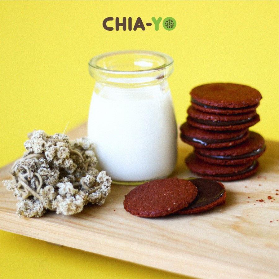 CHIAYO SANDWICH HEALTHY COOKIES HIGH FIBER | SNACK SEHAT RED VELVET CHOCO COFFEE MATCHA