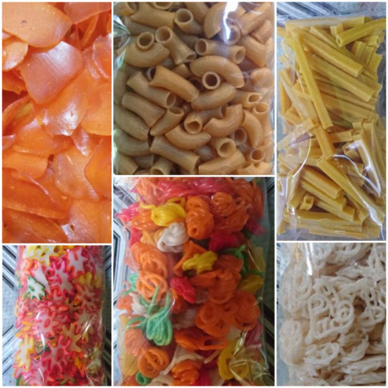 

HARGA MURAH! 250gr ANEKA KERUPUK MENTAH| BAHAN SEBLAK CEMILAN SNACK| MAKARONI KERUPUK ALL VARIAN