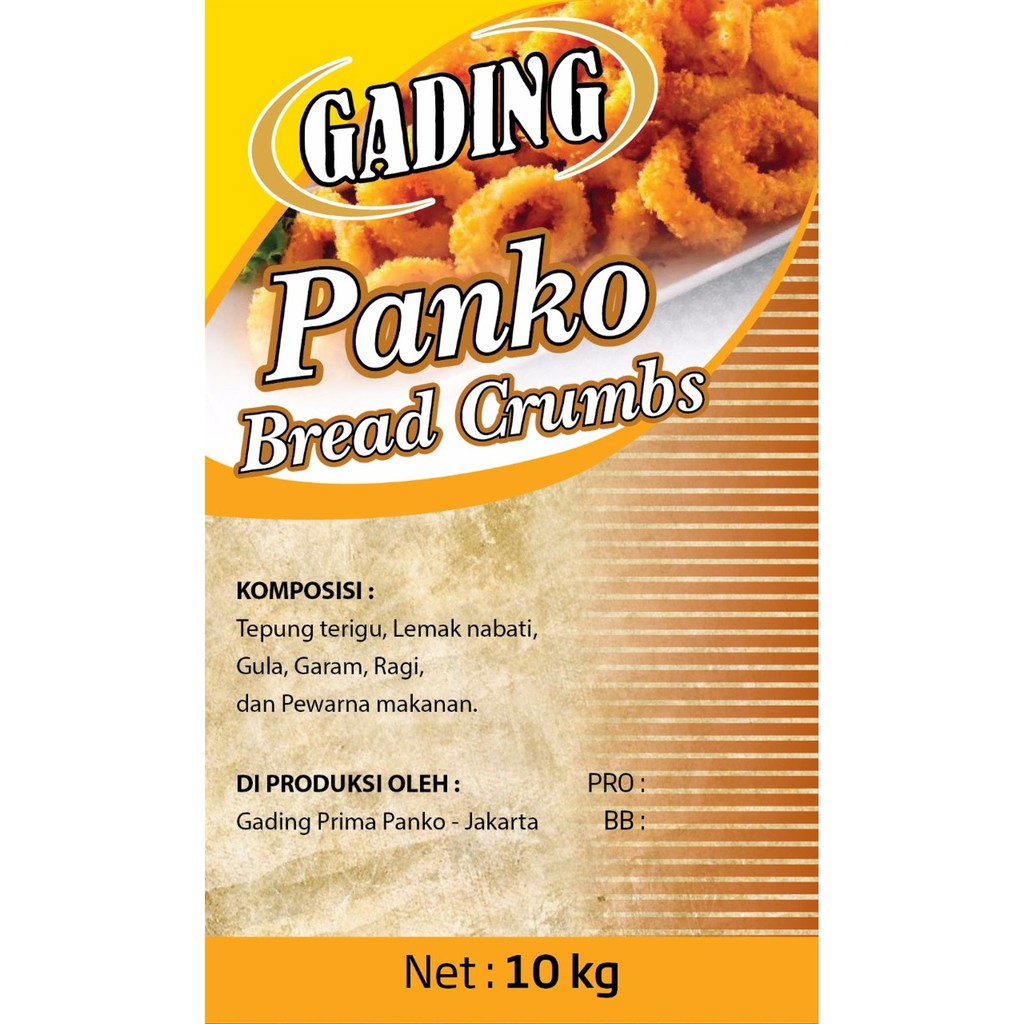 Tepung Roti Mix Gading Panko 10kg Shopee Indonesia
