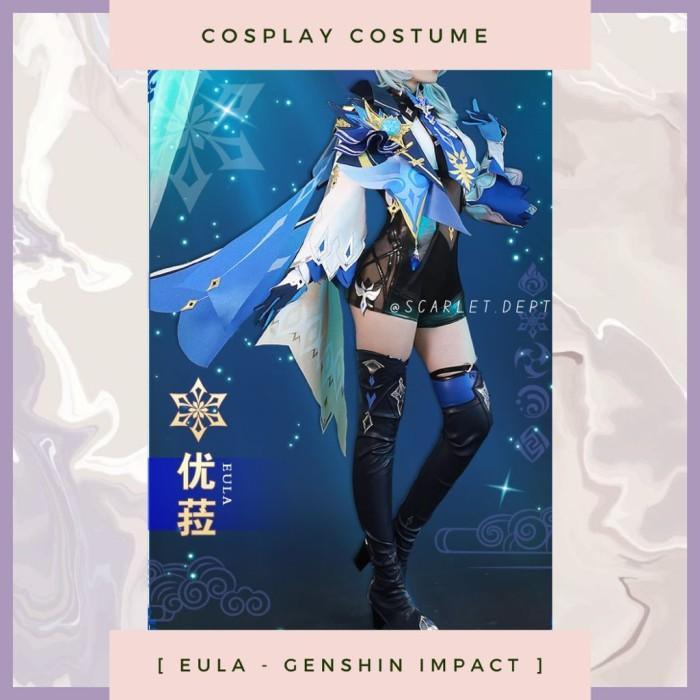 Kostum Po Kostum Eula Lawrence Genshin Impact Taobao Costume Cosplay - Tcat