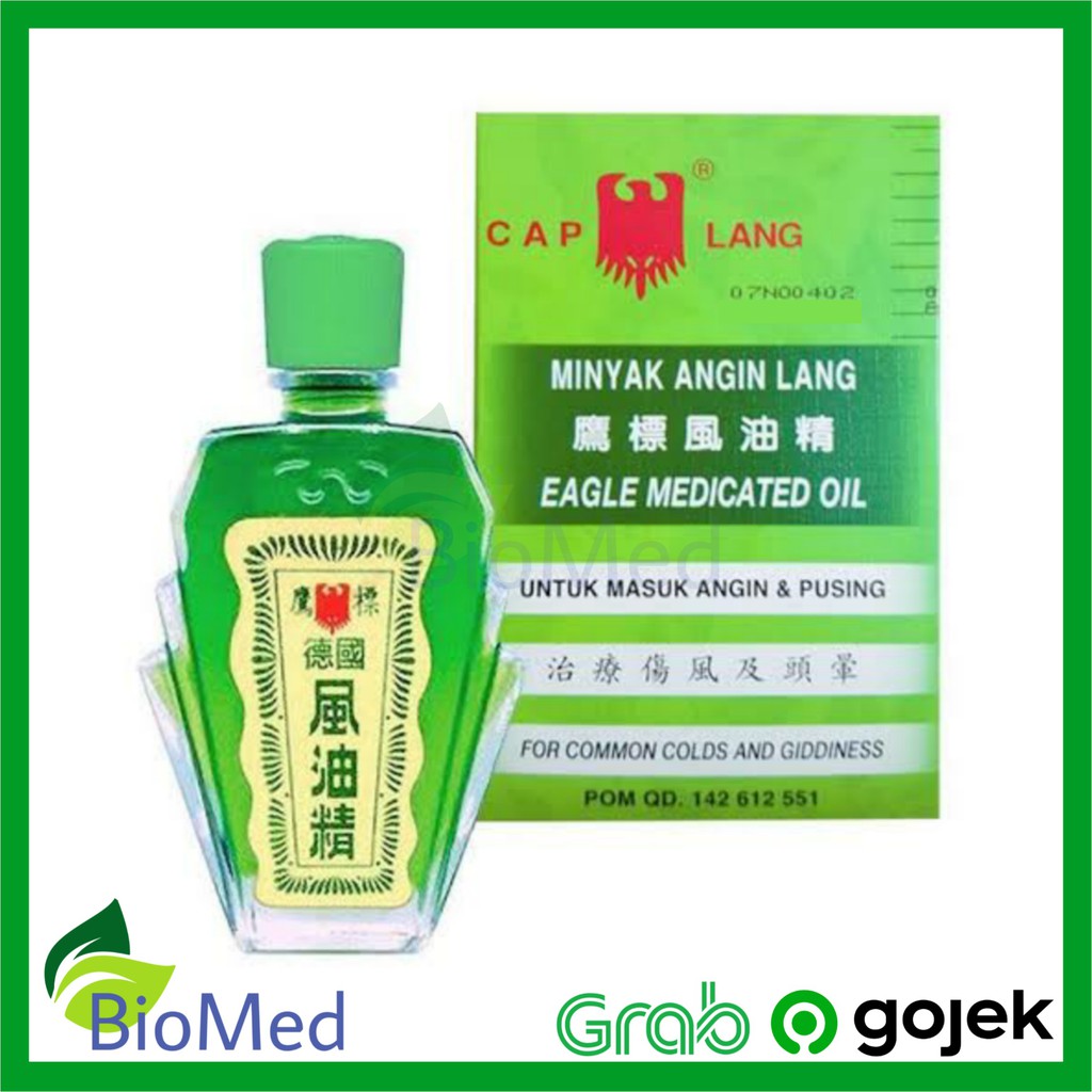 MINYAK ANGIN CAP LANG 12 ml - Eagle Medicated Oil Masuk Angin Pusing