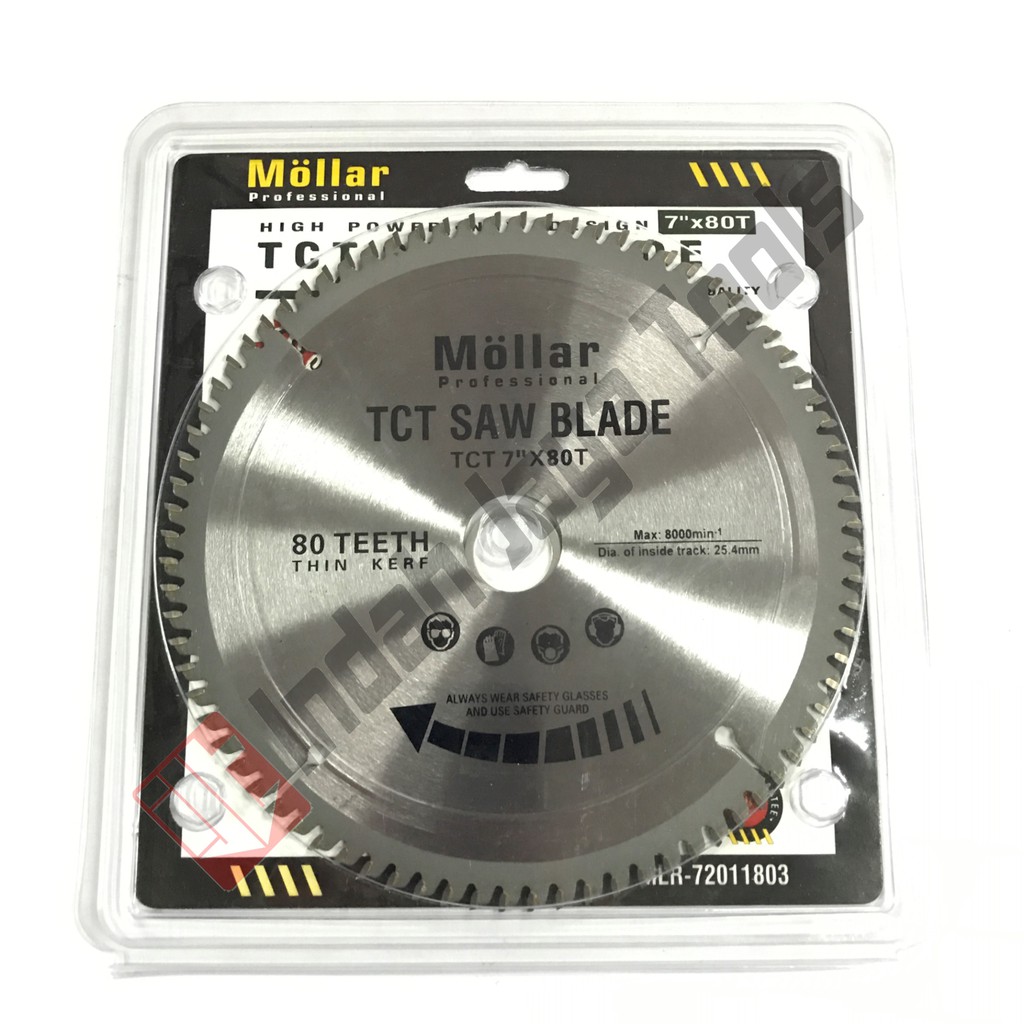 MOLLAR Mata Potong TCT Alumunium 7 x 80 T - Gergaji Miter Kayu Circular Saw