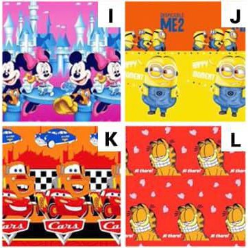 Selimut Bulu Karakter 400Gr 140X190 / Selimut Panel / Selimut Anak - A Sofia -Cuci Gudang