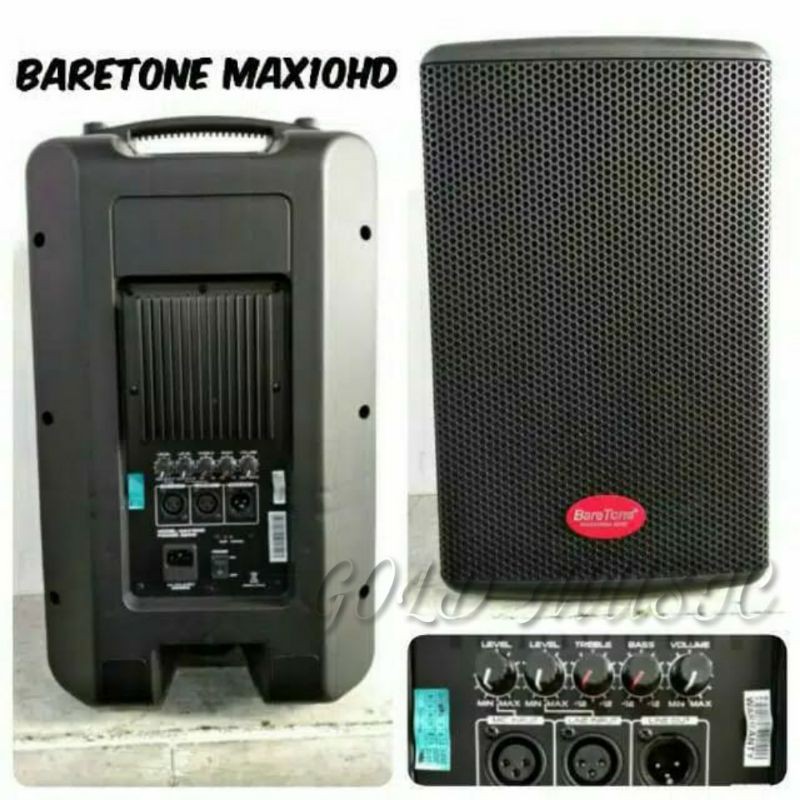 Speaker Aktif BARETONE MAX10HD Original 10 inch