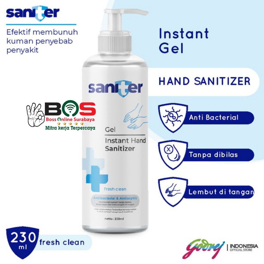 Hand Sanitizer Hand Gel 230 ML Gel Pump Antiseptic 230 ML