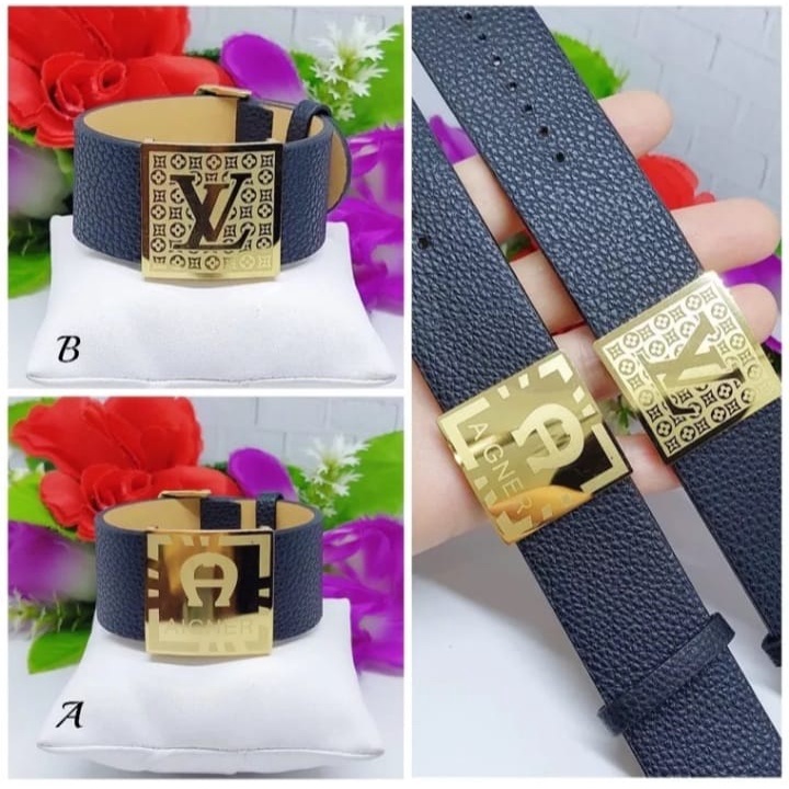 Gelang Tangan Wanita Gelang Tangan Kulit Gelang Gesper Kulit Gelang Sabuk Kulit Gelang Sabuk Premium Gelang Gesper Wanita 3cm