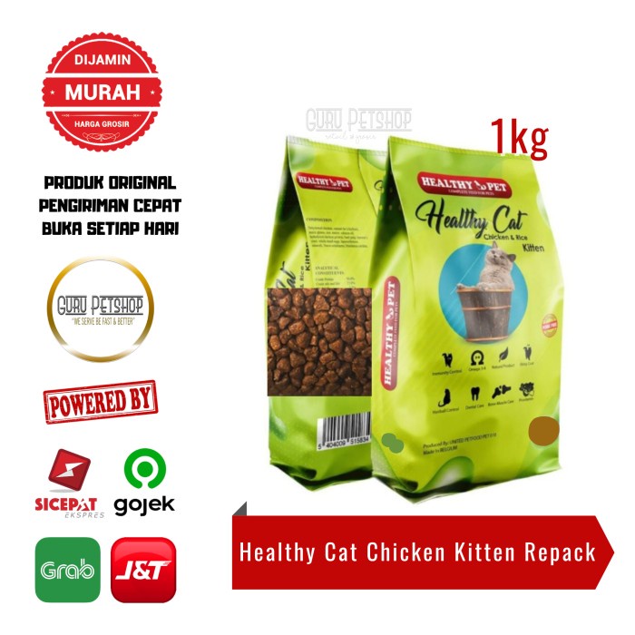 Healthy Cat Kitten Chicken 1kg Makanan Kucing Healthy Pet Kitten