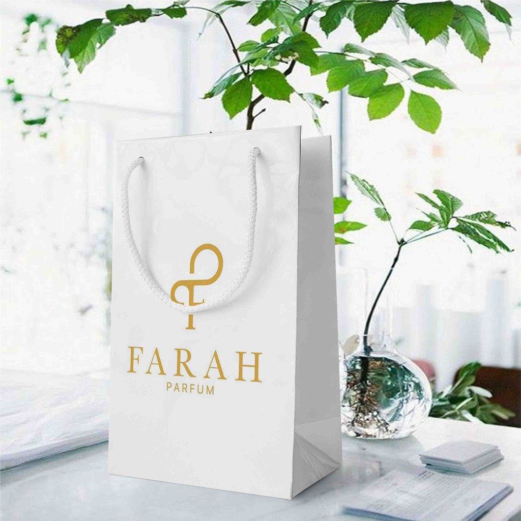 

Paper Bag Custom Tas Kertas Paperbag Bungkus Tas Jinjing size 11 x 8 x 18 cmparfum design suka-suka
