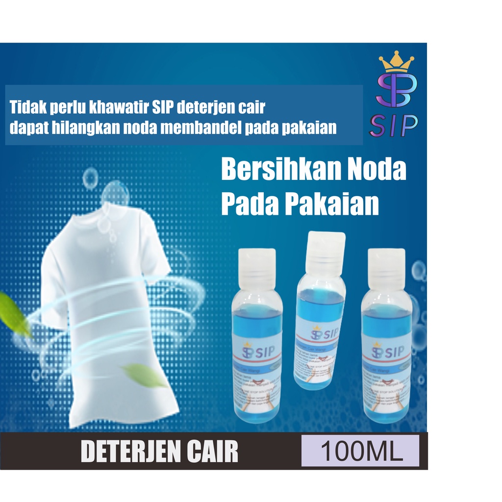 Deterjen Cair 100ml PREMIUM Detergent Laundry / Detergen Laundry Murah / Liquid Detergent / Deterjen Cair Laundry Harum Anti Bakteri