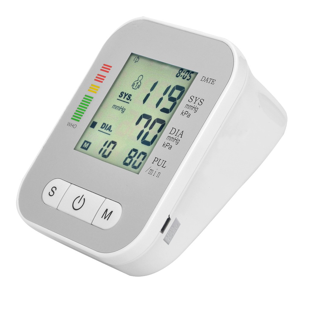 MPro Alat Cek Tekanan Tensi Darah Digital Pengukur Tensimeter Sphygmomanometer Blood Pressure Monitor jnp