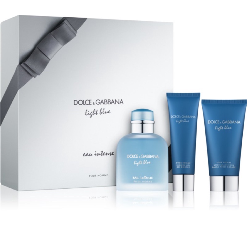 Jual Giftset Dolce Gabbana Light Blue Eau Intense Pour Homme 100ml