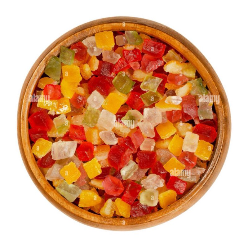 

Import!Manisan buah asli atau sukade mixed cubes 100gram