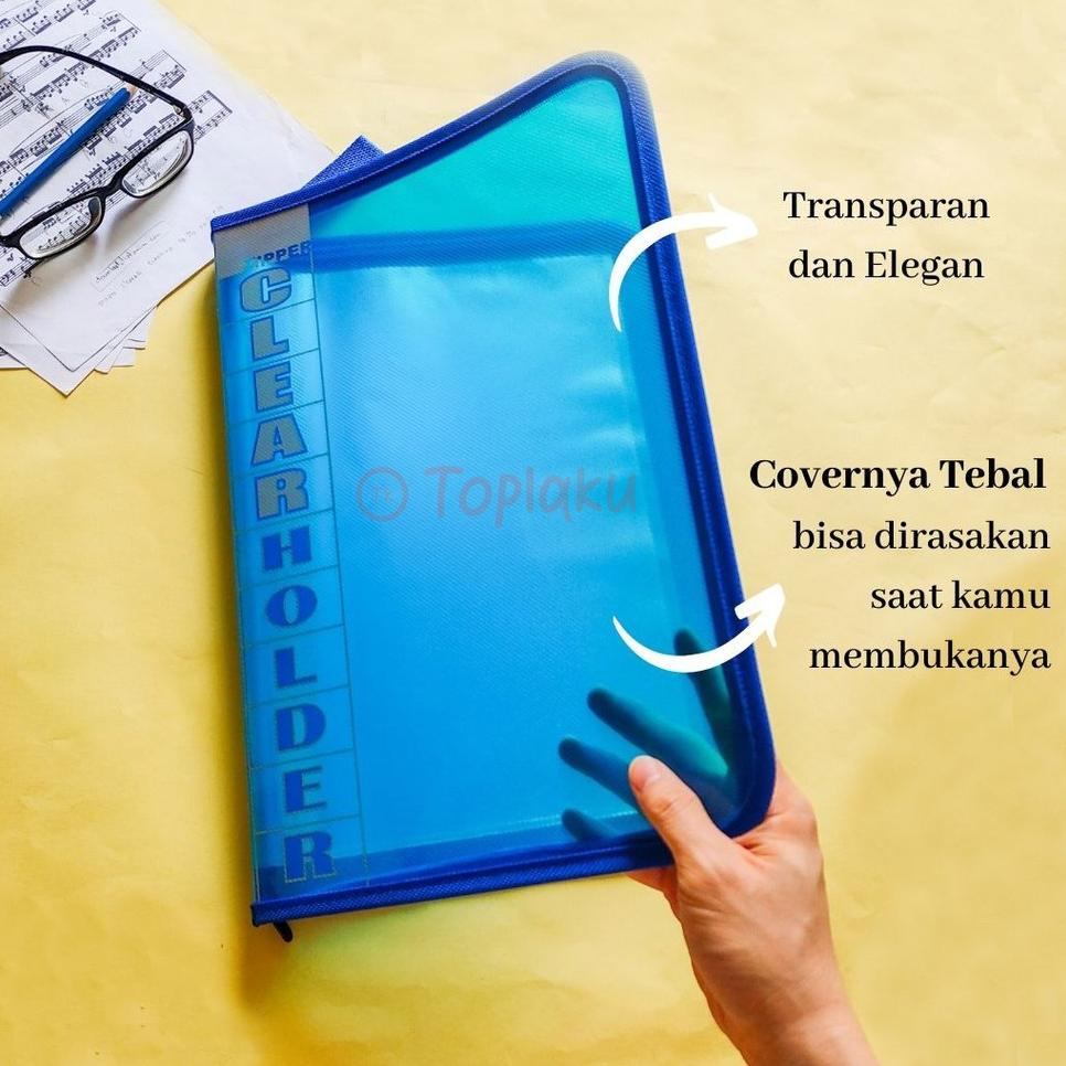 

[80] Clear Holder F4 Map Dokumen Keeper Resleting Anti Air Document Keeper Berkas Map Ijazah Display Book Bag Tas Organizer Kantor File Folder Sertifikat Tempat Dokumen Penting Plastik ↑ ↑