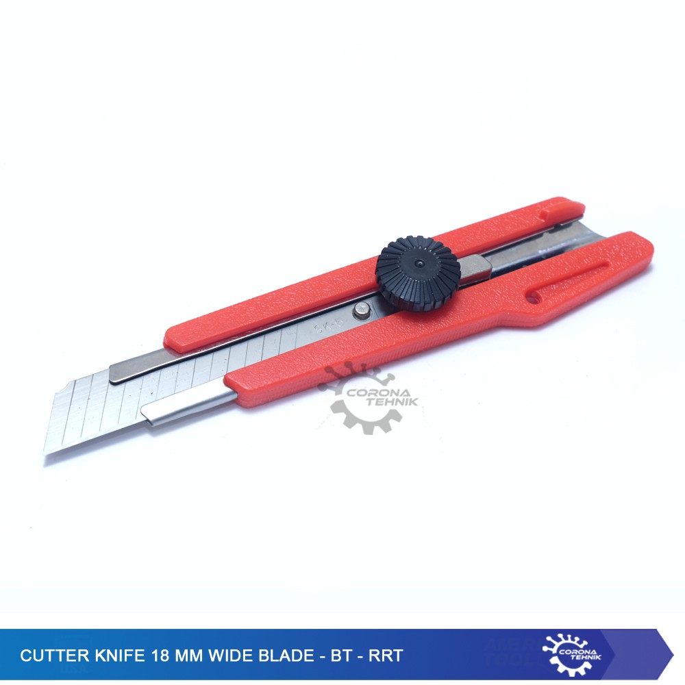 Cutter Knife 18 mm Wide Blade - BT - RRT