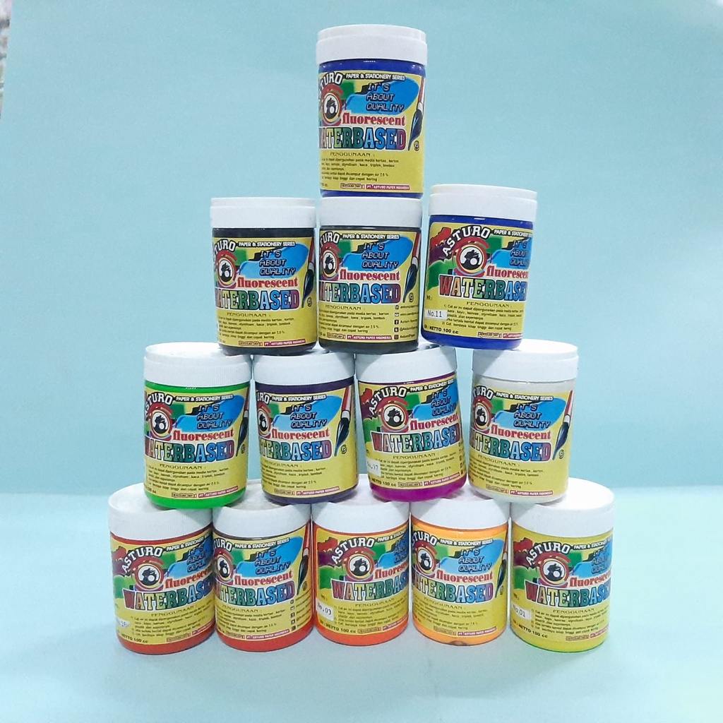 Cat Waterbased ASTURO warna per botol 100cc Murah Original CAT ASTURO