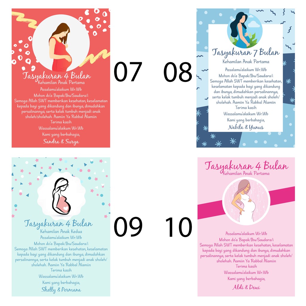 Stiker Tasyakuran Hamil minimal pesan 30pcs Syukuran 7 bulan, Syukuran 4 bulan, stiker tasyakuran
