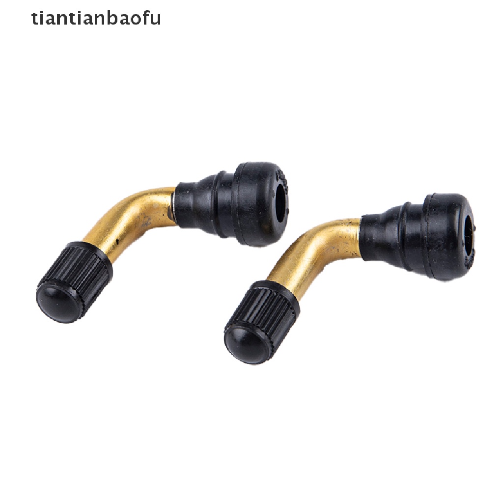 [tiantianbaofu] 4Pcs Rubber Angle Valve For Tubeless Tires Nipple For Tubeless Disc Wheel Nipple Boutique