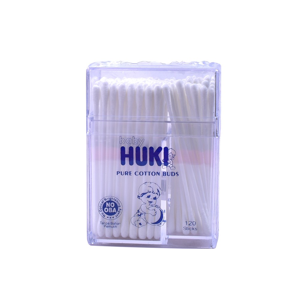 Huki Pure Cotton Buds  Box - Pembersih Telinga