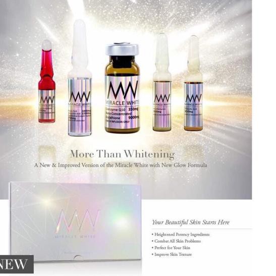 Products MIRACLE WHITE BOX whitening putih pemutih original best seller badan suntik infus injeksi *