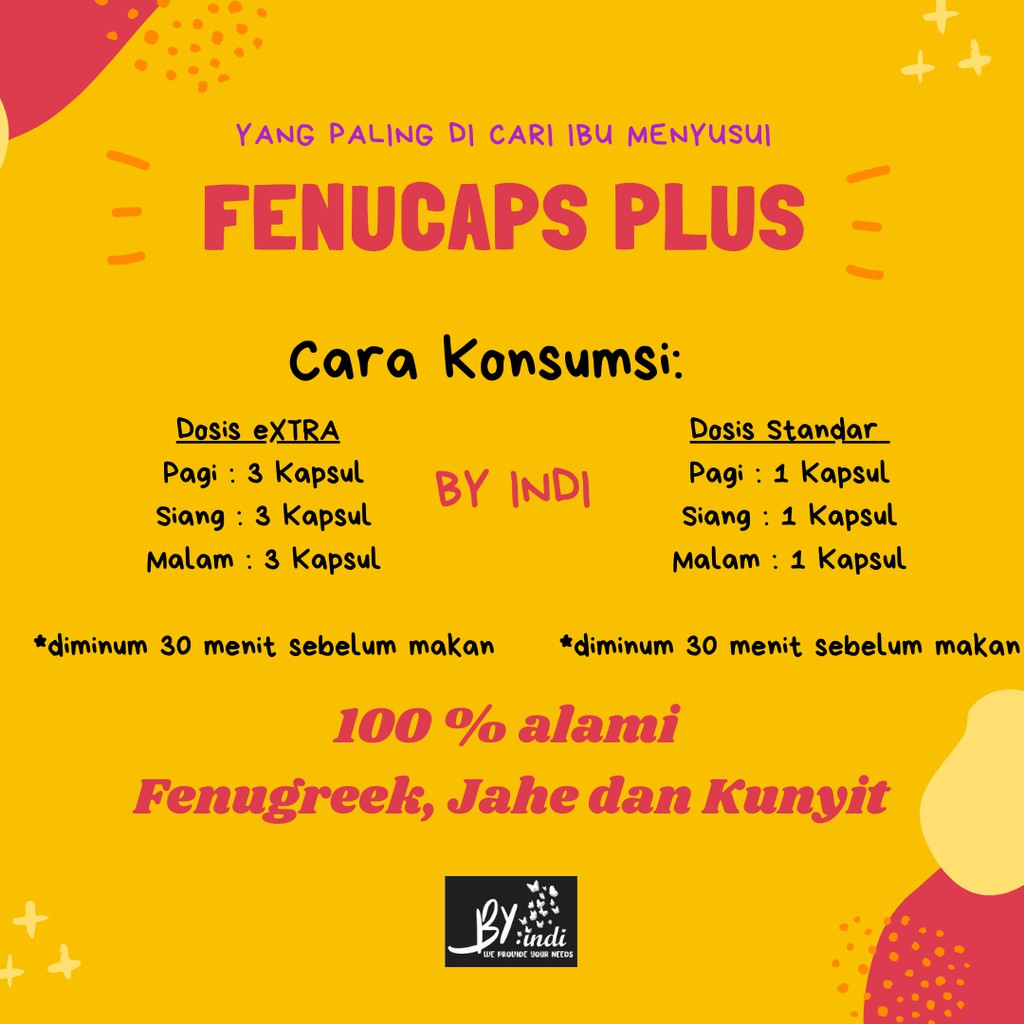 [ECER] FENUCAPS PELANCAR ASI BOOSTER ASI PENGENTAL ASI