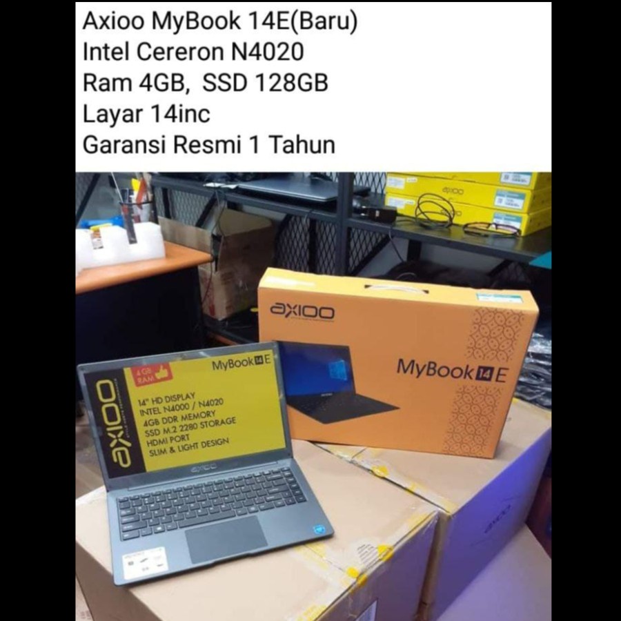 Axioo MyBook 14E N4020 4GB/128SSD 14.0" - Laptop/Notebook