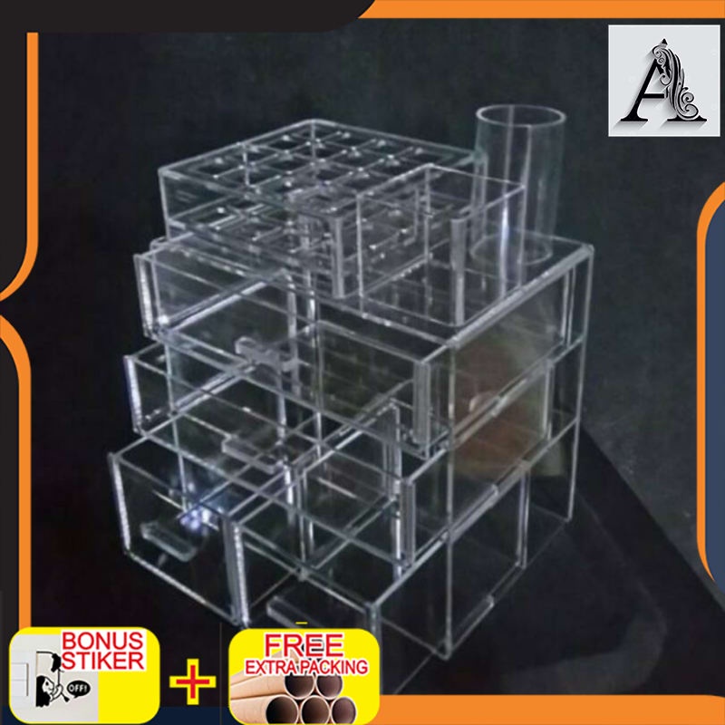 

Murah acrylic tempat kosmetik akrilik/acrylic display cosmetic M3