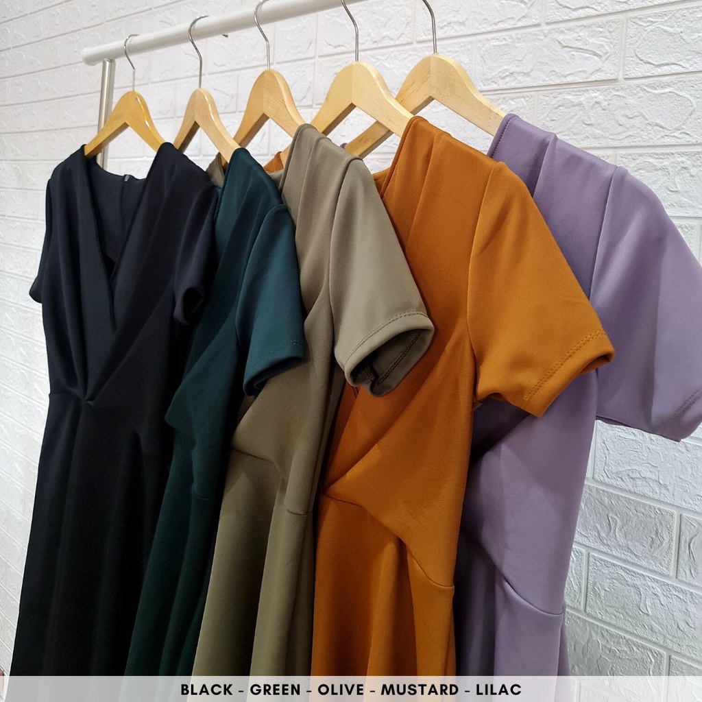 3690 maple scuba dress wanita dress busui ada ukuran bigsize dress natal wanita dress bumil