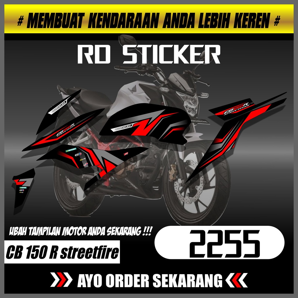 Striping CB 150 R streetfire Striping CB 150 R streetfire Decal Motor CB 150 R streetfire striping C
