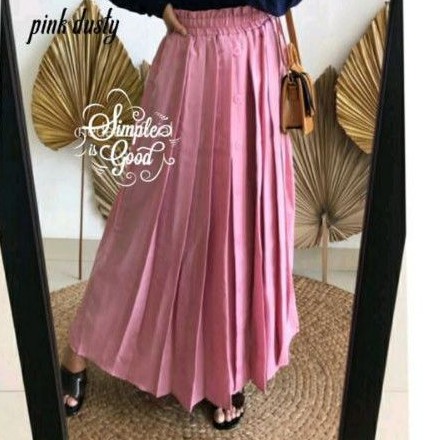 Rok Rempel Kancing | Rok Panjang Rempel