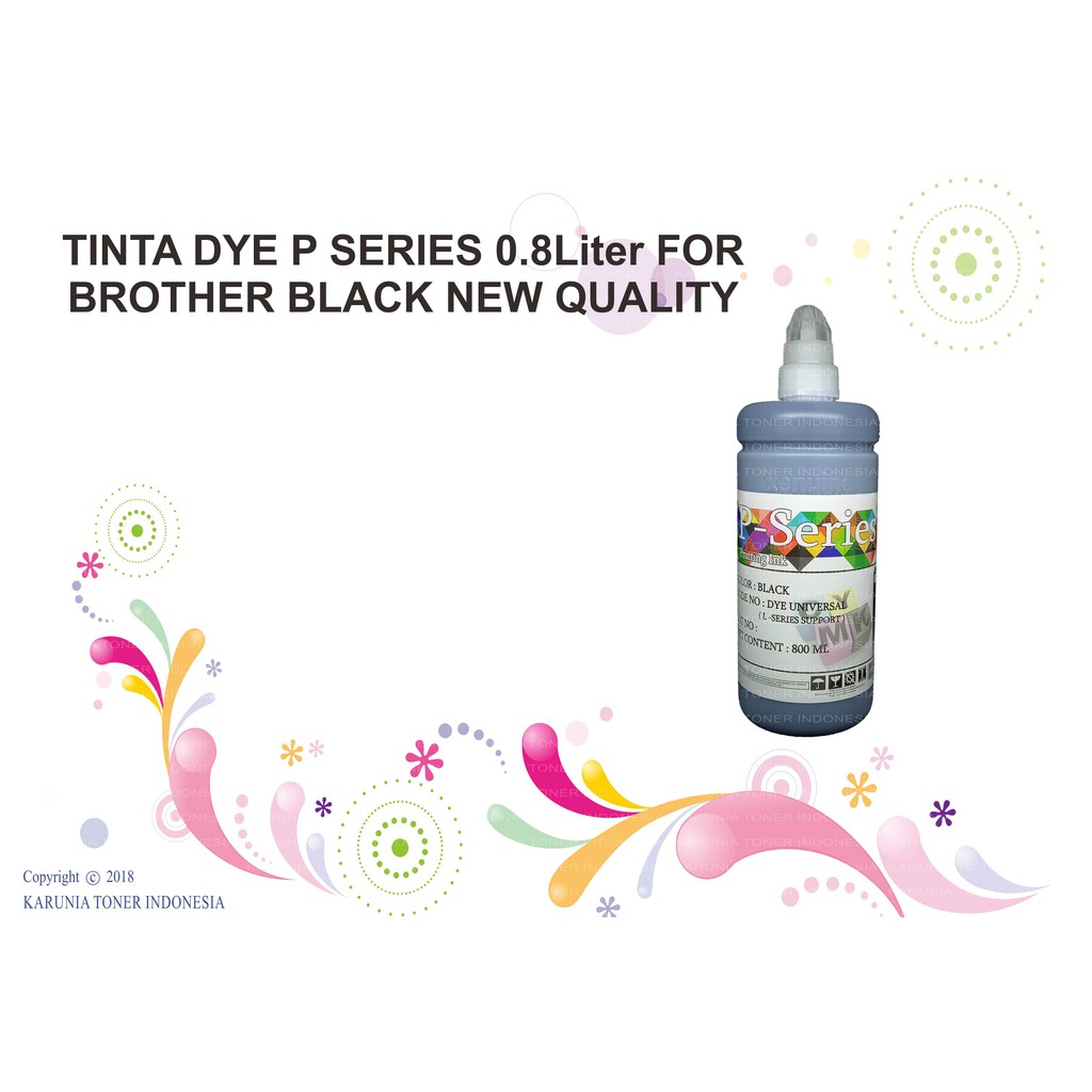 TINTA DYE P SERIES 800ML FOR BROTHER CMYK NEW QUALITY