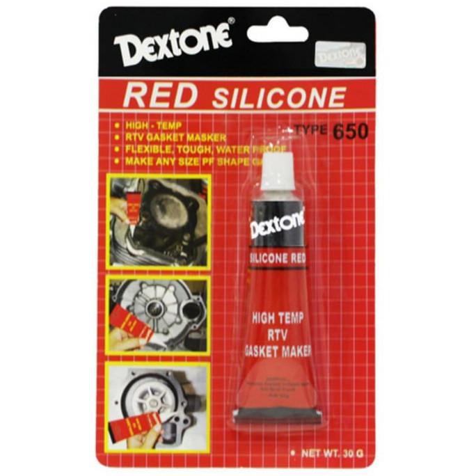 LEM SILIKON MERAH 30 G DEXTONE LEM PIPA POMPA KERAMIK PLASTIK