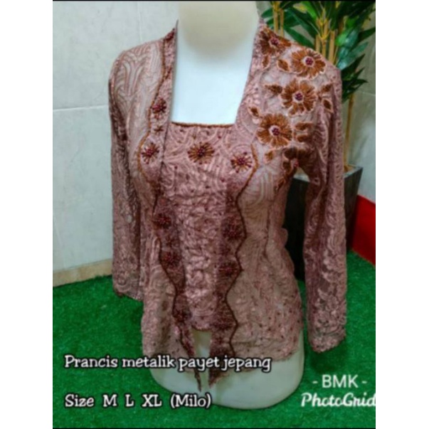 Kebaya Jadi Brokat Prancis Payet Jepang Slim and Fit Super Elegan