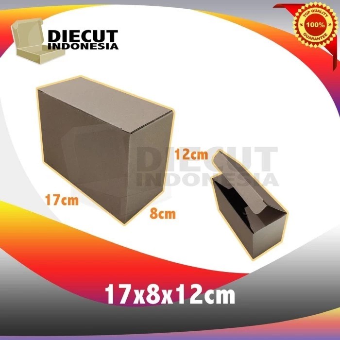 

kardus box kotak karton diecut uk 17x8x12 cm