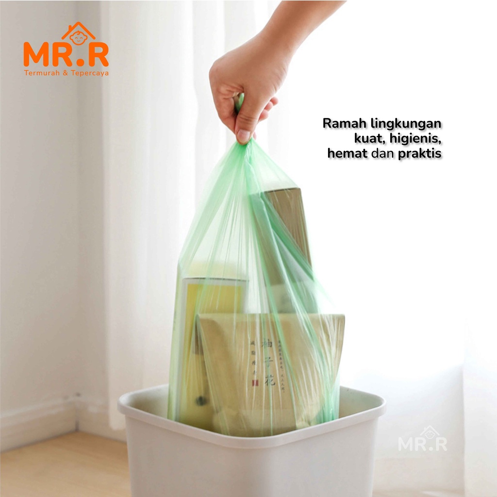 Kantong Plastik Sampah Roll Gulungan Rumah Tangga Dapur Plastik Kresek Garbage Bags Go Green Isi 20