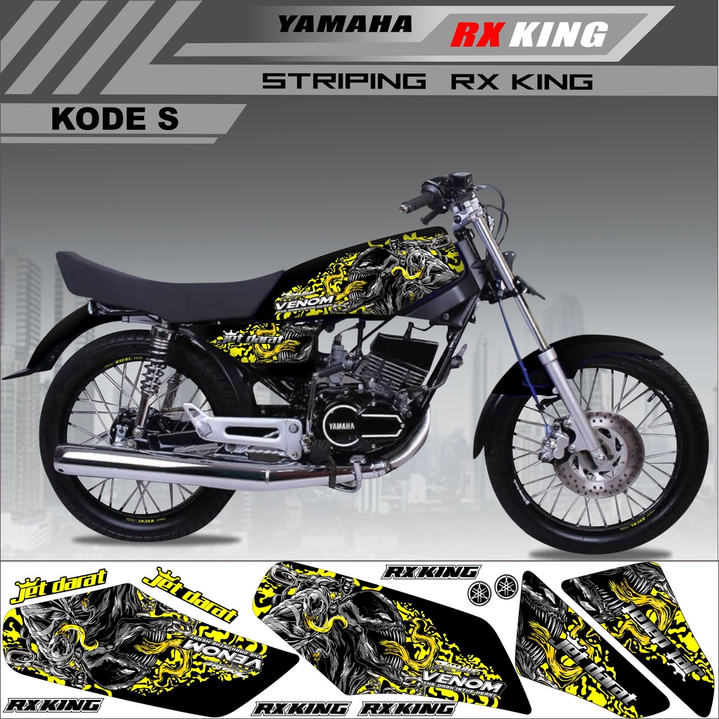 STRIPING RX KING VARIASI STIKER RX KING STRIPING VENOM KODE S