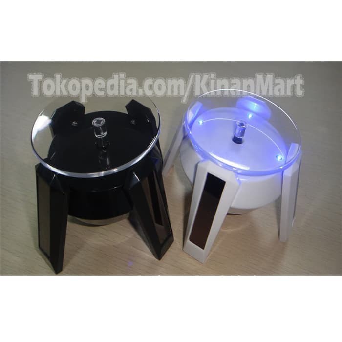 solar stand rotary display 4 Led pajangan putar die cast aksesoris jam