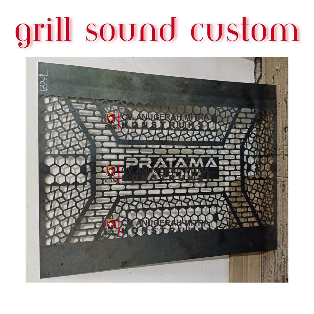 Grill Sound Box Midle Custom Tutup Ram Besi