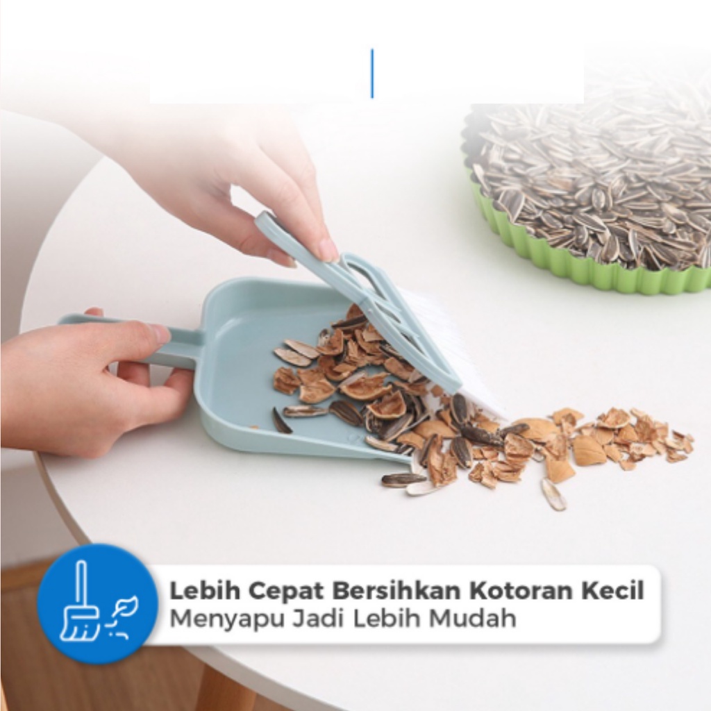 Sapu Pengki Set Mini Multifungsi Serok Cikrak Sapu Mini Plus Dustpan Pengki Serbaguna Kecil Pembersih Debu Karpet Mobil/Sapu Meja Laptop Keybord Perabot Rumah