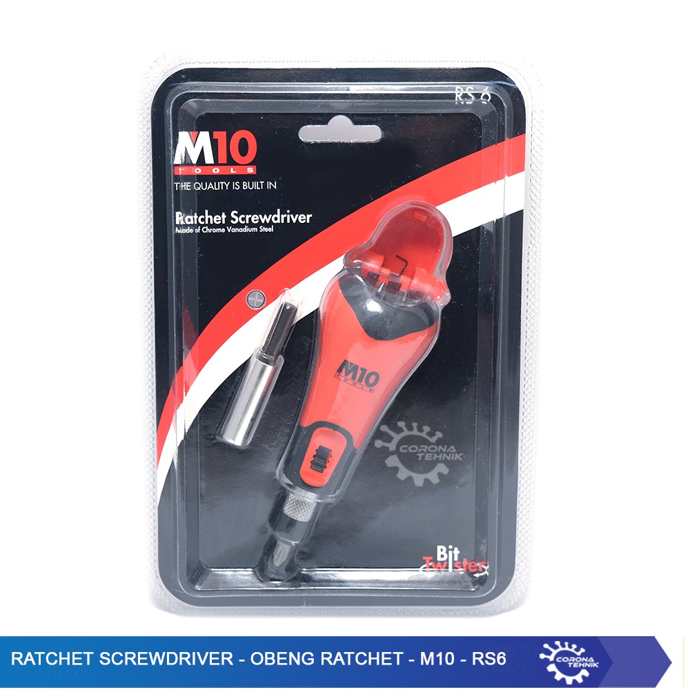 M10 - RS6 - Ratchet Screwdriver - Obeng Ratchet