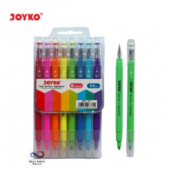 

Color Gel Pen GPC-277 0.5mm ballpoint Plus stabilo 8 warma