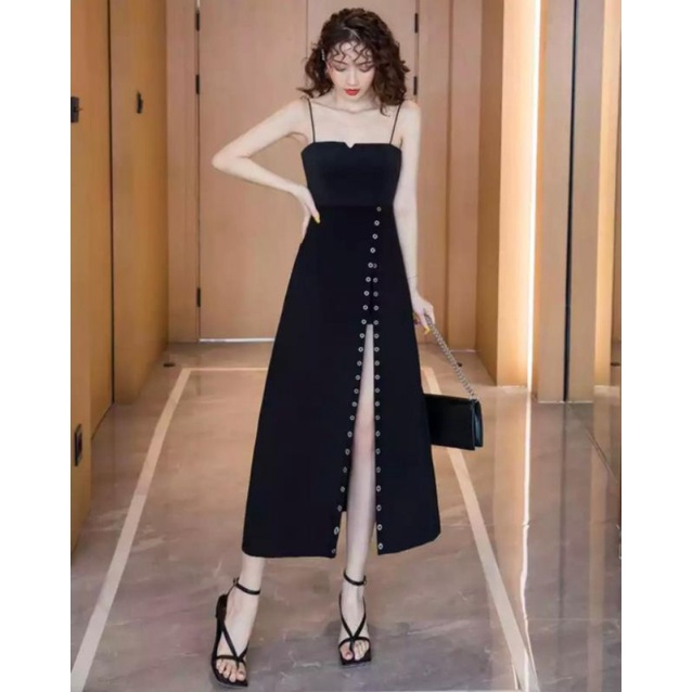 Black Korean Style Party Dress