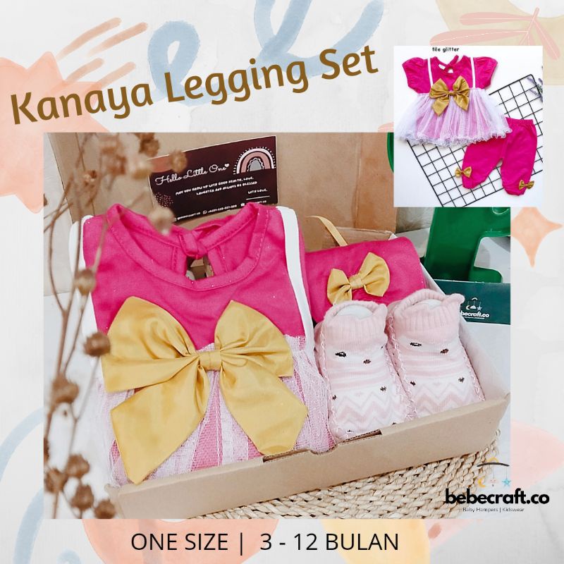 bebecraft - CANDY Baby Gift Set Hampers Baby Semarang Set Bayi Newborn Kado Lahiran Semarang Baju Bayi Premium-Kanaya Pink