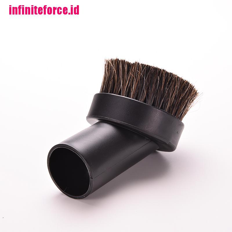 Horse Hair Round Dusting Brush Dust Tool Attachment fr Vacuum Cleaner Round 32mm