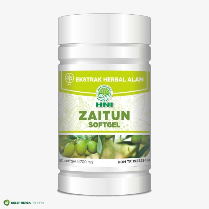 ZAITUN SOFTGEL HNI HPAI | PENCEGAH KANGKER DAN KOLESTEROL