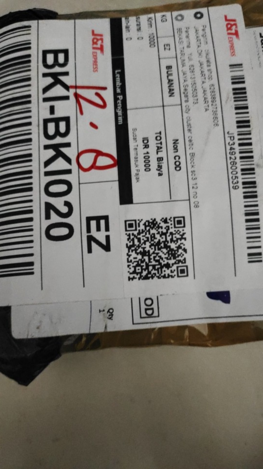 Plastik Klip / Plastik Ziplock Putih 12x20 Cm Plastik Aksesories Dengan Handle