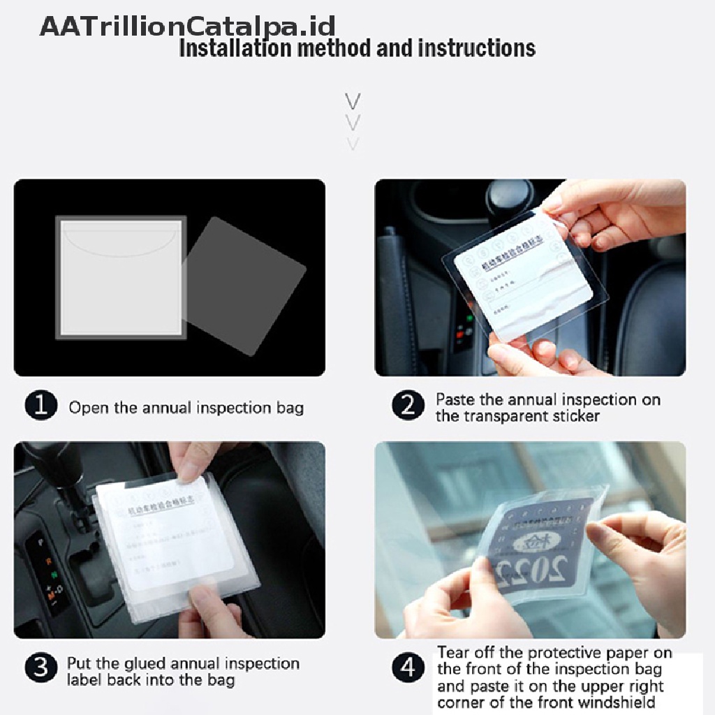 Aatrillioncatalpa Sticker Dekorasi Kaca Depan Mobil ESD Anti Sobek