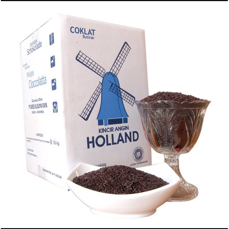 Holland Meises - MESES HOLLAND Coklat Compound Butir Kincir Angin